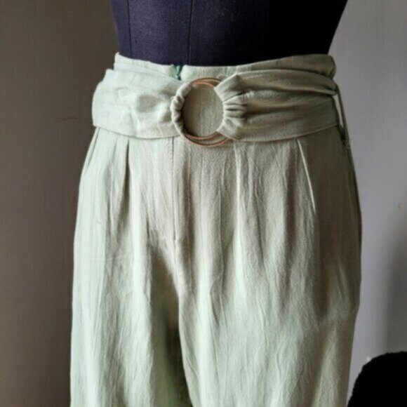 Mismash High Waist  Light Green Trousers NWT Sz Small - Picture 8 of 12